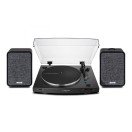 Audio Technica AT-LP3XBT Turntable & Ruark Audio MR1 MK3 Bookshelf Speaker Bundle, Black