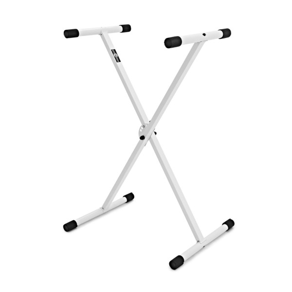 Keyboard Stand and Stool Set White by Gear4music