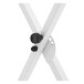 Keyboard Stand and Stool Set White by Gear4music