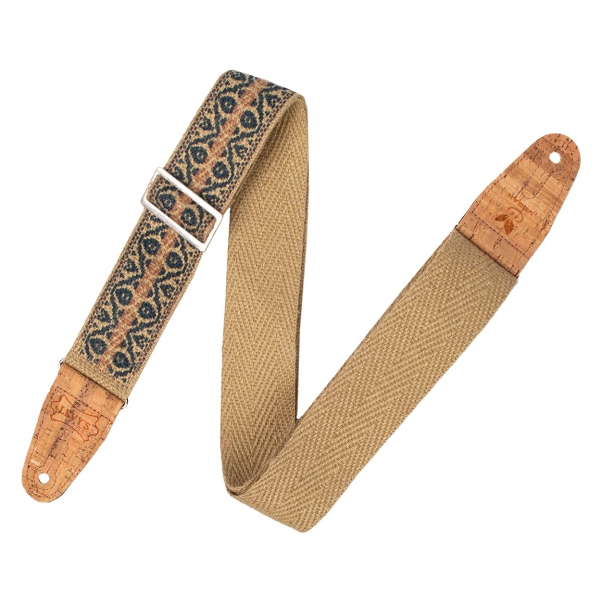 Levys Natural Hemp Webbing 2″ Berry And Taupe