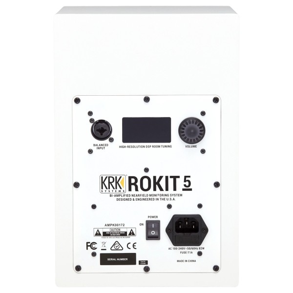 KRK ROKIT RP5 G4, White - Rear