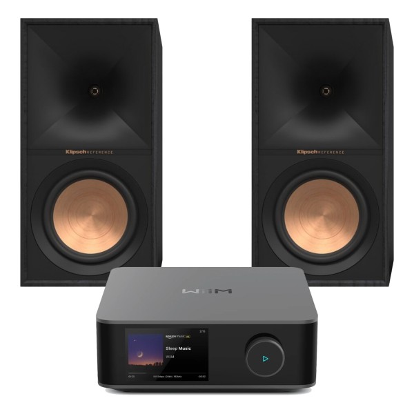 WiiM Amp Ultra, Space Grey & Klipsch R-60M, Black Hi-Fi Bundle