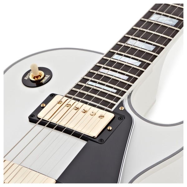Gibson Custom Les Paul Custom, Alpine White #CS502829 - upper bout