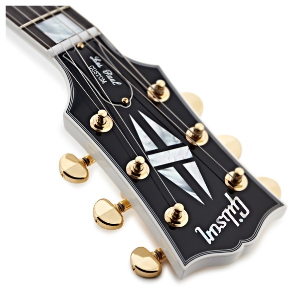 Gibson Custom Les Paul Custom, Alpine White #CS502829 - headstock logo
