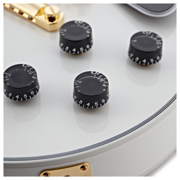 Gibson Custom Les Paul Custom, Alpine White #CS502716 - controls