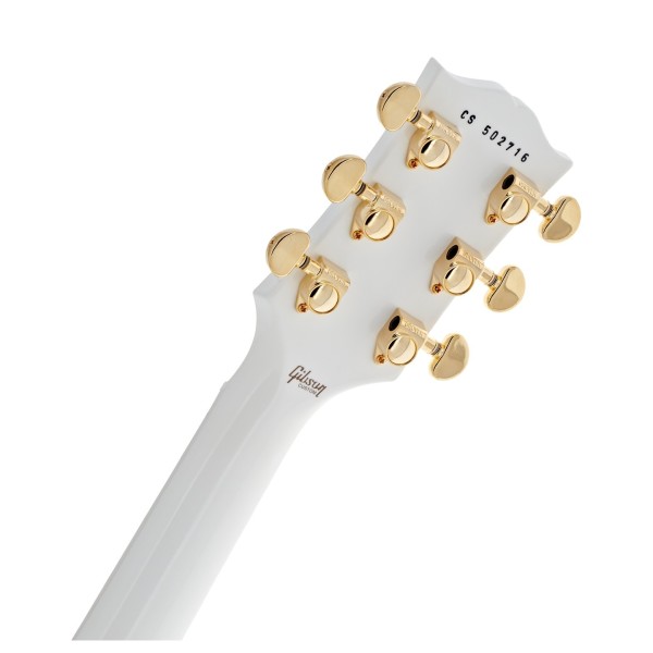 Gibson Custom Les Paul Custom, Alpine White #CS502716 - back of headstock