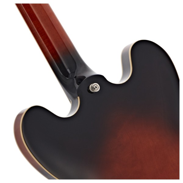 Epiphone Bonehead Riviera, Dark Tobacco Burst - neck joint