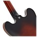 Epiphone Bonehead Riviera, Dark Tobacco Burst - neck joint
