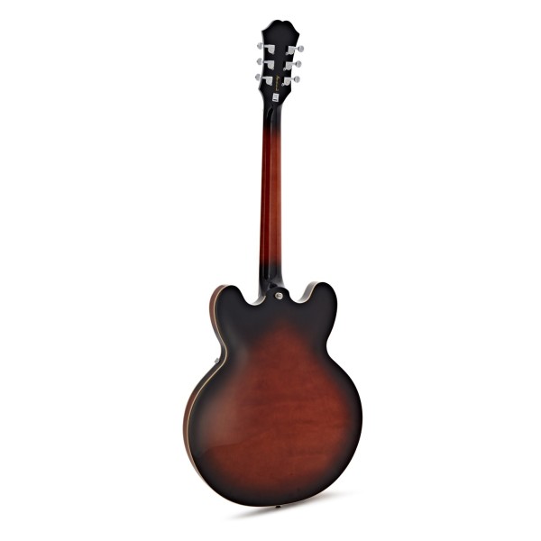 Epiphone Bonehead Riviera, Dark Tobacco Burst - back