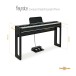 Keynote Compact Digital Upright Piano with Bluetooth, Black