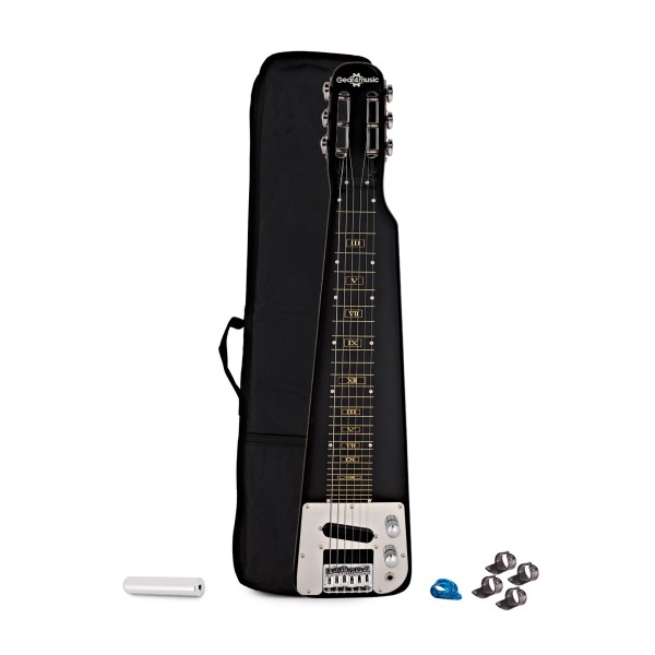 Lapsteel Guitar by Gear4music with Tonebar Slide and Finger Picks