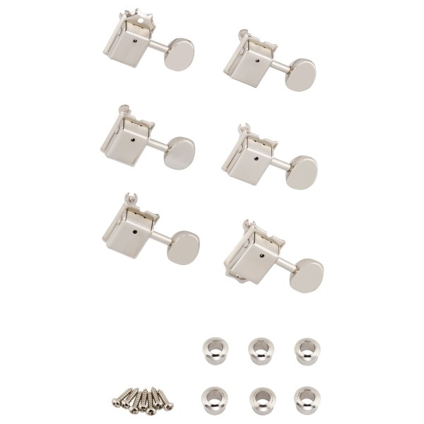 Fender Vintage-Style Strat/Tele Tuners, Nickel (6)