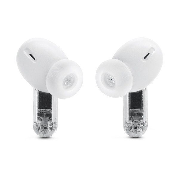 JBL Tune Beam 2 Ghost Edition Earbuds, White 3