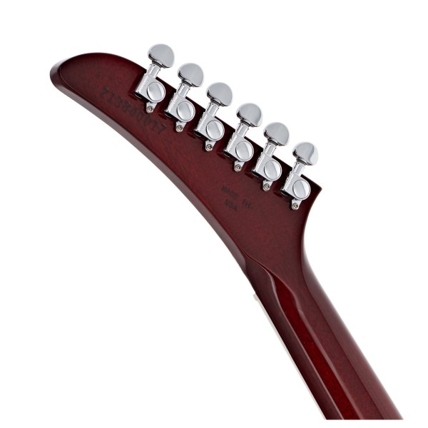 Gibson Victory Wine Red Burst Figured Top #213840017 - back of headstock