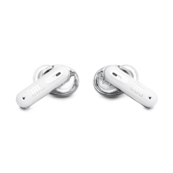 JBL Tune Beam 2 Ghost Edition Earbuds, White 