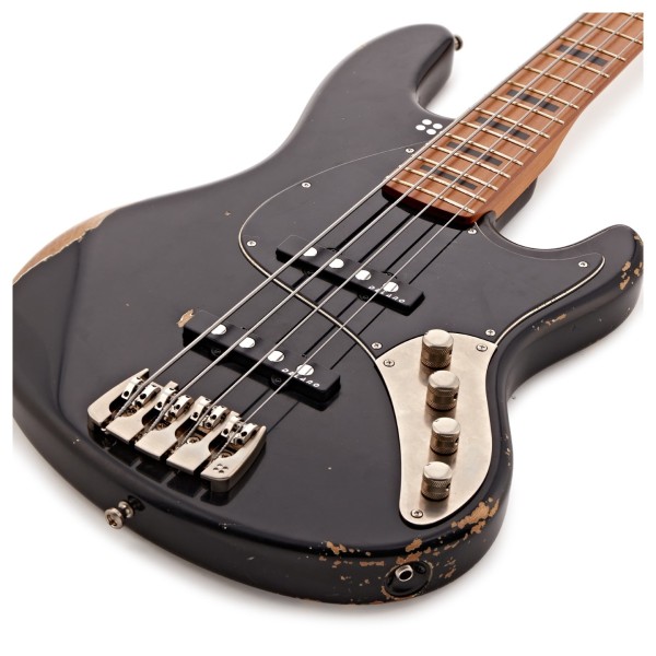 Sandberg California TT 4-String, Hardcore Aged Black - lower bout