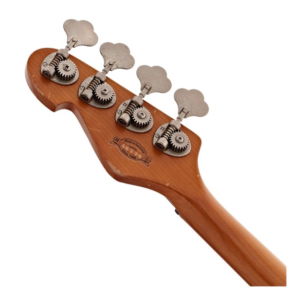 Sandberg California TT 4-String, Hardcore Aged Black - back of headstock