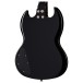 Epiphone SG Tribute Plus, Ebony Burst - back of body