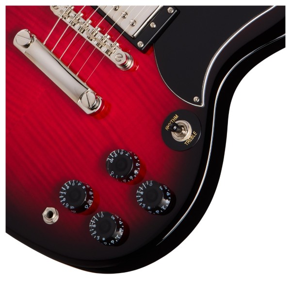Epiphone SG Tribute Plus, Cherry Burst - controls