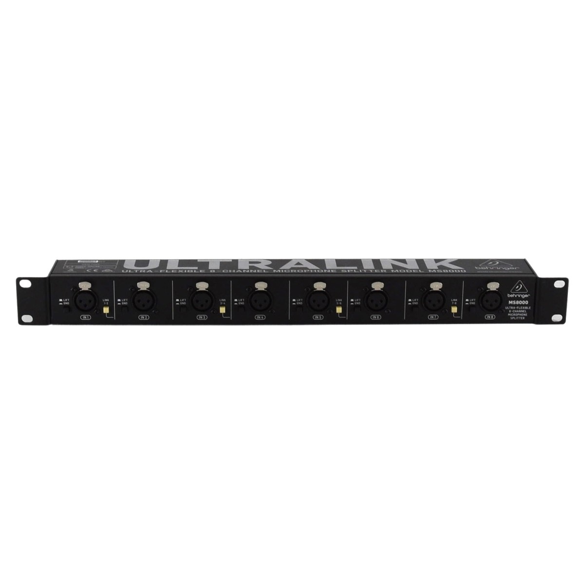 Behringer ULTRALINK MS8000 8-Channel Microphone Splitter - Secondhand ...