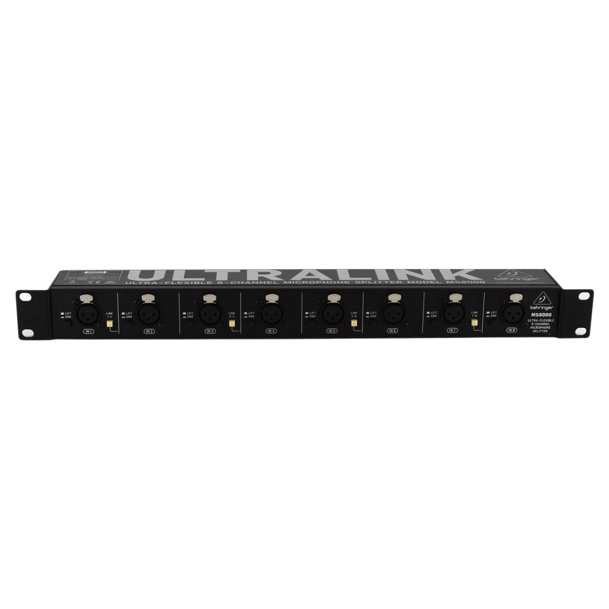 Behringer ULTRALINK MS8000 8-Channel Microphone Splitter - Secondhand ...