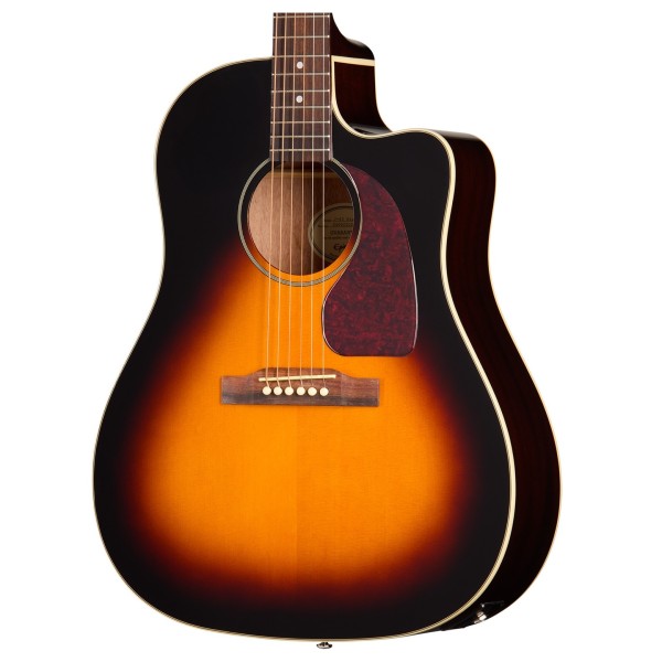 Epiphone J-45 Studio EC, Vintage Sunburst - body