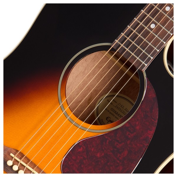 Epiphone J-45 Studio EC, Vintage Sunburst - soundhole