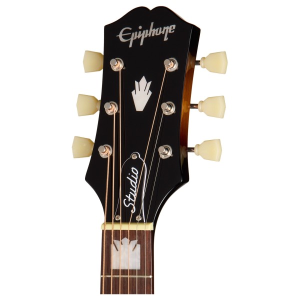 Epiphone J-200 Studio, Vintage Sunburst - headstock