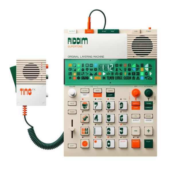TTeenage Engineering EP-40 Riddim Performance Synthesizer with EP-2350 Ting Microphone - Bundle