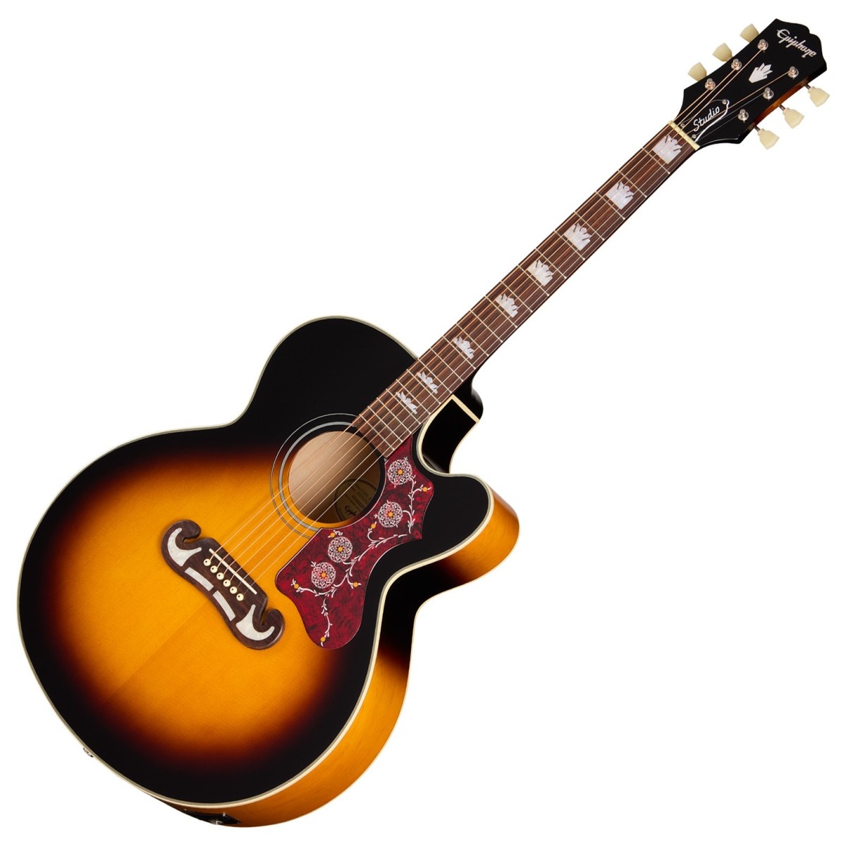 Click to view product details and reviews for Epiphone J 200 Studio Ec Vintage Sunburst.