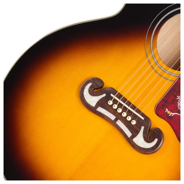 Epiphone J-200 Studio EC, Vintage Sunburst - bridge