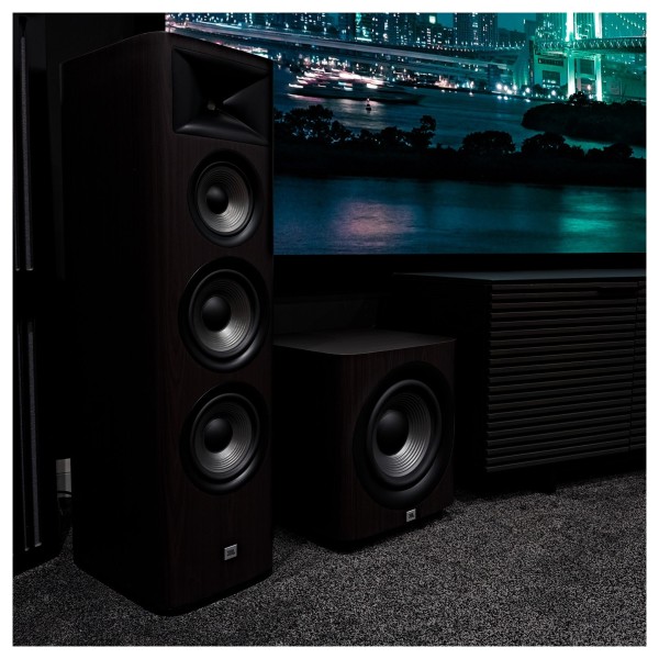 JBL Studio 698 Speakers and 660P Subwoofer - cinema room lifestyle