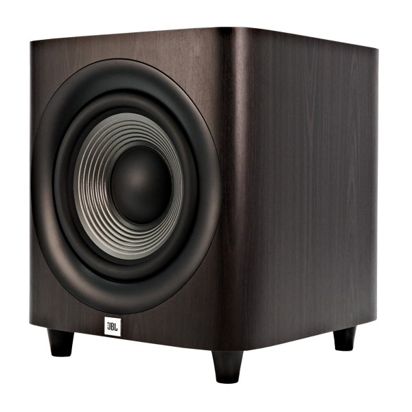 JBL Studio 660P Subwoofer, Dark Wood - angled
