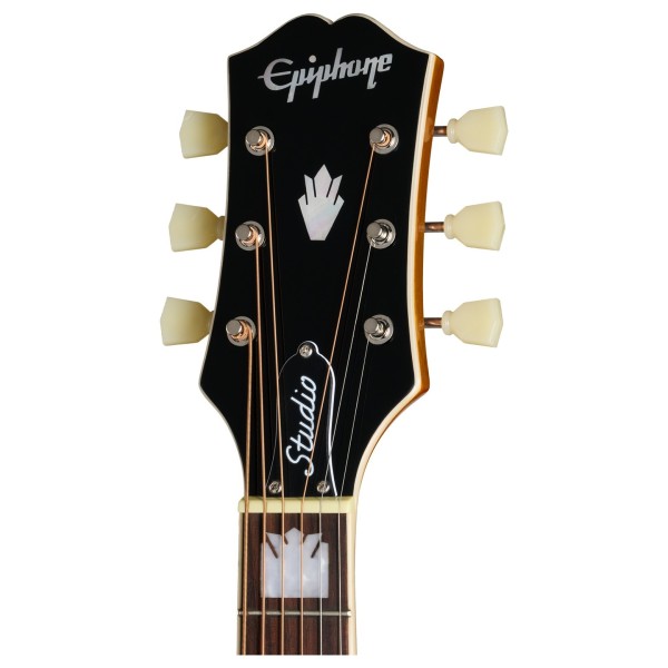 Epiphone J-200 Studio EC, Natural - headstock