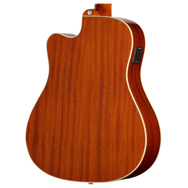 Epiphone Hummingbird Studio EC, Heritage Cherry Sunburst - back of body