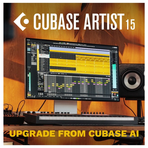 Cubase Artist 15 Upgrade from AI 12-15 at Gear4music