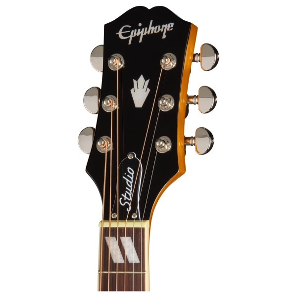 Epiphone Dove Studio, Natural - headstock