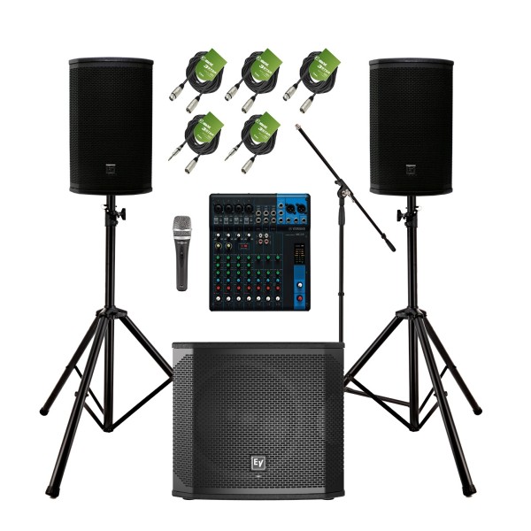 Electro-Voice ETX-10P Complete PA System Bundle