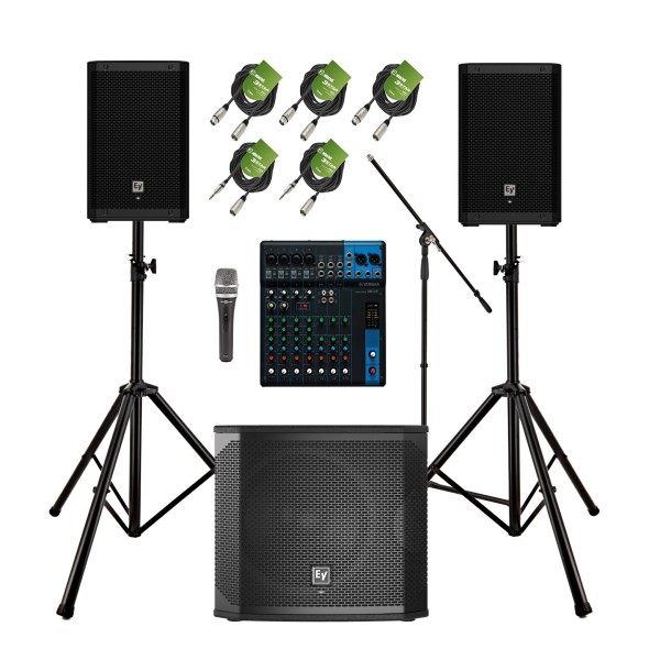 Electro-Voice ZLX-8P G2 Complete PA System Bundle
