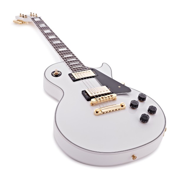 Gibson Custom Les Paul Custom, Alpine White #CS502717 - angled shot