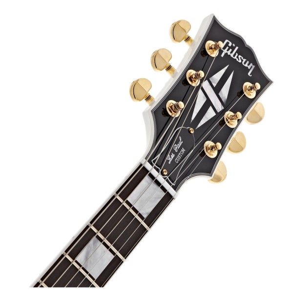Gibson Custom Les Paul Custom, Alpine White #CS502717 - headstock