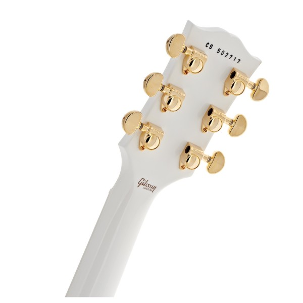 Gibson Custom Les Paul Custom, Alpine White #CS502717 - back of headstock