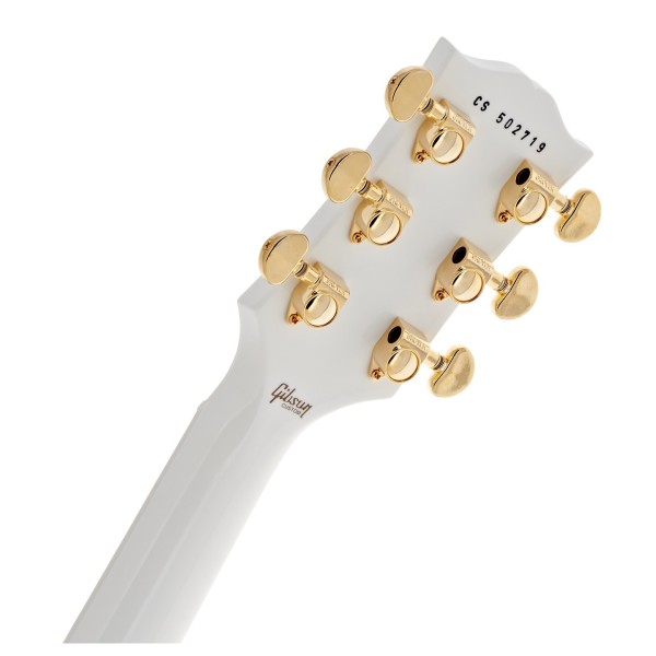 Gibson Custom Les Paul Custom, Alpine White #CS502719 - back of headstock