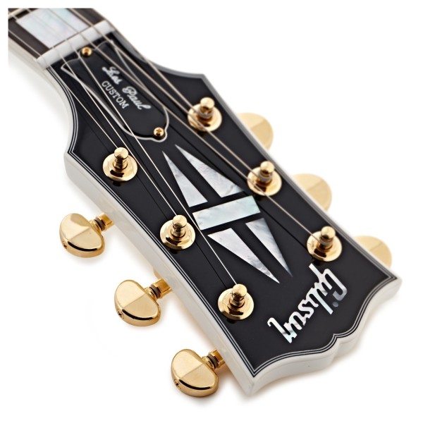 Gibson Custom Les Paul Custom, Alpine White #CS502719 - headstock logo
