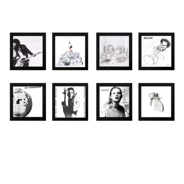 Show And Listen LP Frame 8 Pack, Black - Eight Frames