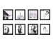 Show And Listen LP Frame 8 Pack, Black