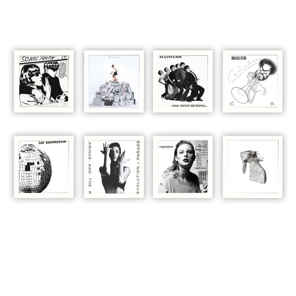 Show And Listen LP Frame 8 Pack, White