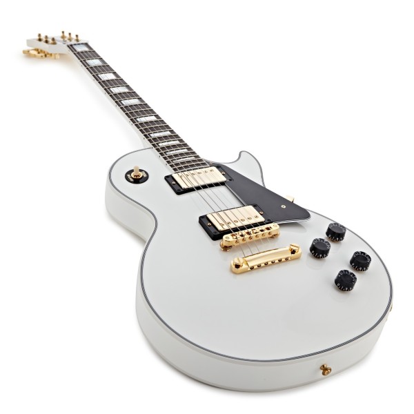 Gibson Custom Les Paul Custom, Alpine White #CS502446 - angled shot