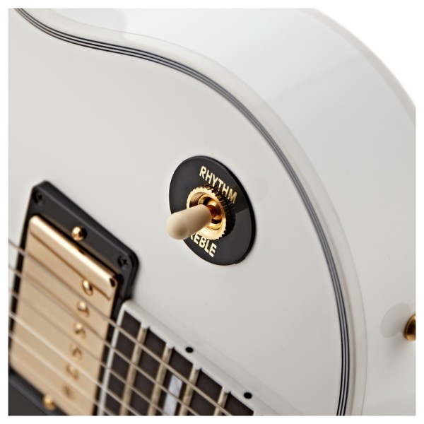 Gibson Custom Les Paul Custom, Alpine White #CS502446 - pickup selector