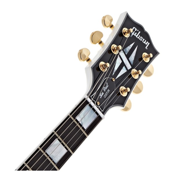 Gibson Custom Les Paul Custom, Alpine White #CS502446 - headstock